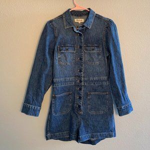 Madewell Denim Long Sleeve Romper